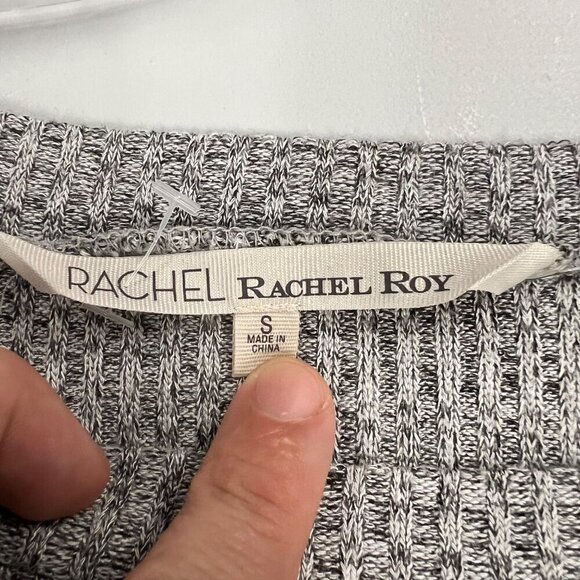 Rachel Roy Lightweight Sweater Women's Size Small Gray Long Sleeve Zippers - Picture 8 of 9